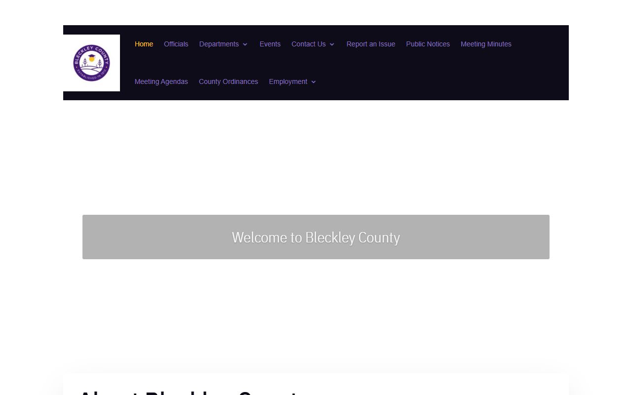 Bleckley County court records county government source